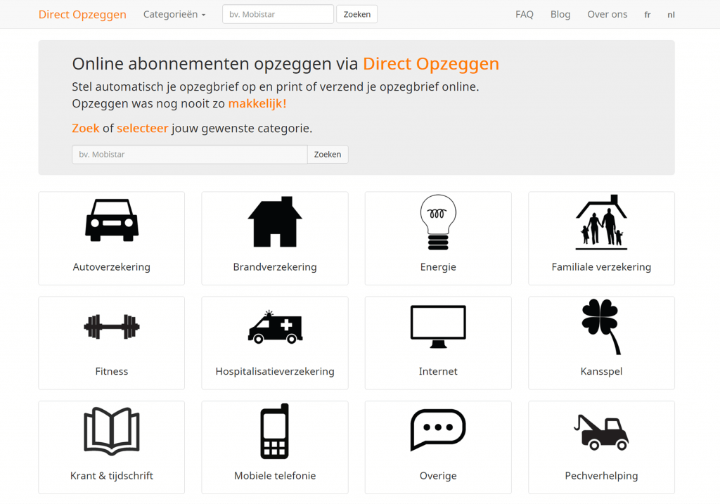 Startpagina directopzeggen.be