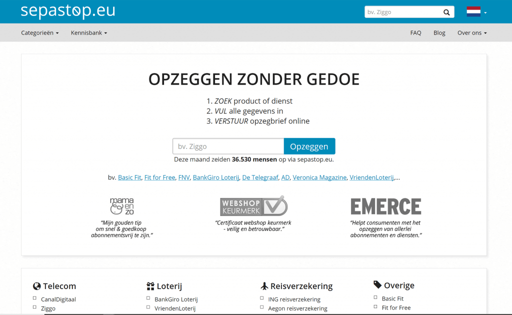 Startpagina sepastop.eu