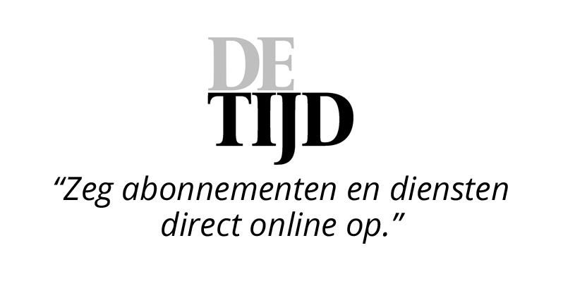 De Tijd: Zeg abonnementen en diensten direct online op.