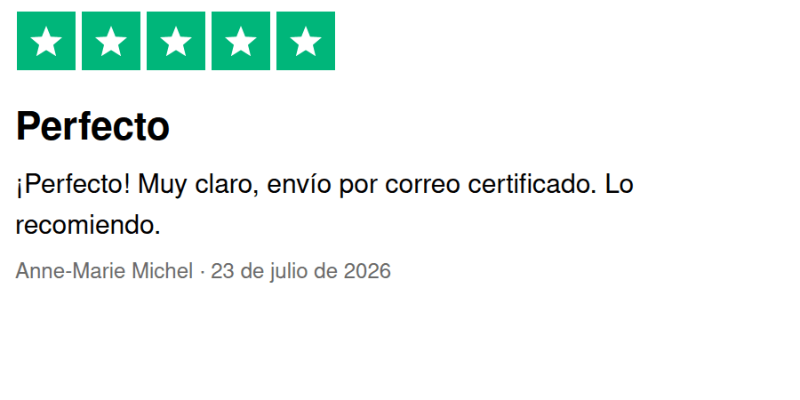Reseña de Trustpilot